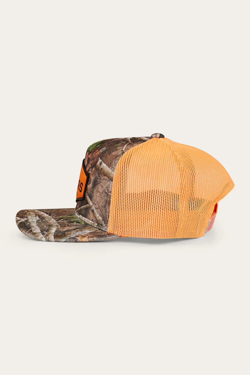 Scotty Trucker Cap - Leaf Camo / Orange