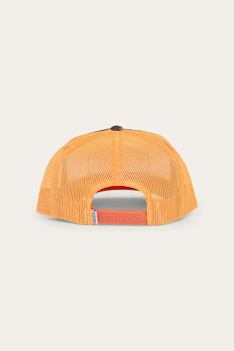 Scotty Trucker Cap - Leaf Camo / Orange