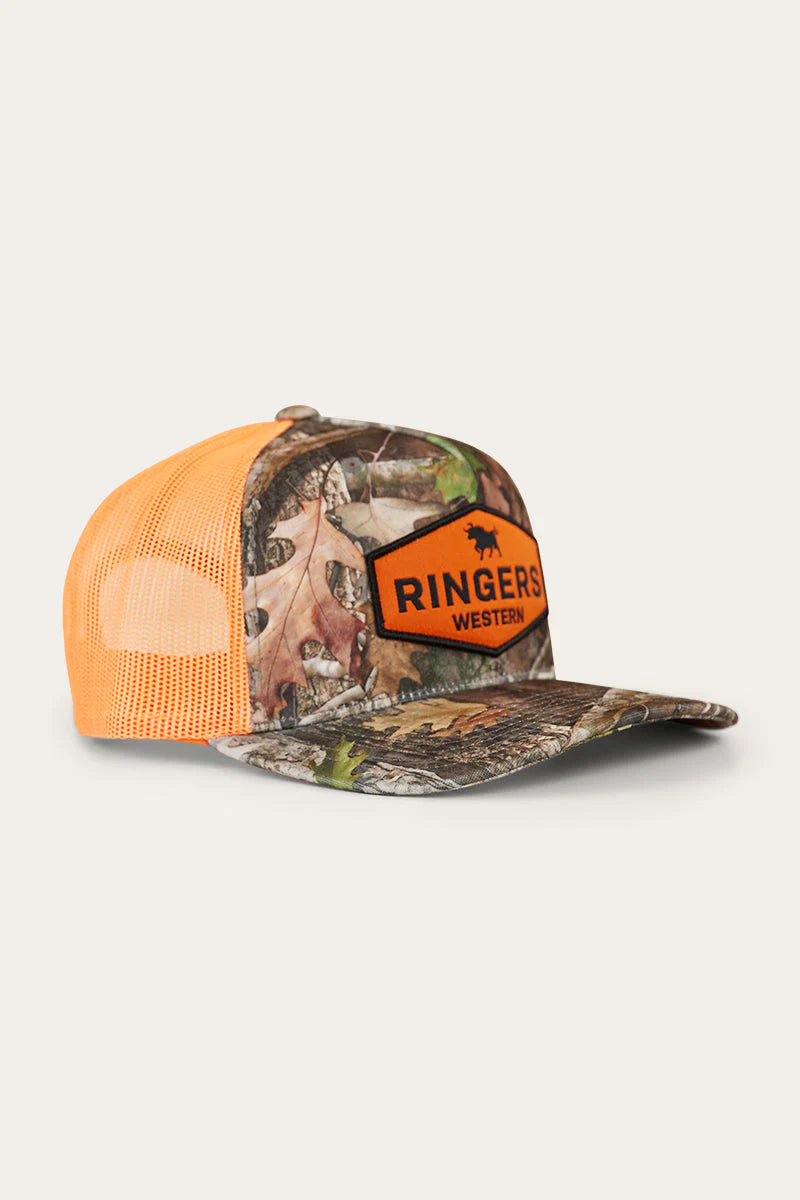 Scotty Trucker Cap - Leaf Camo / Orange