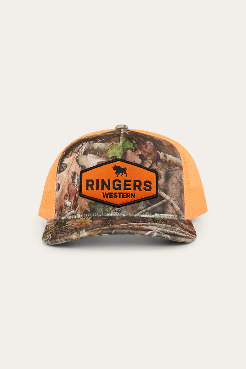 Scotty Trucker Cap - Leaf Camo / Orange