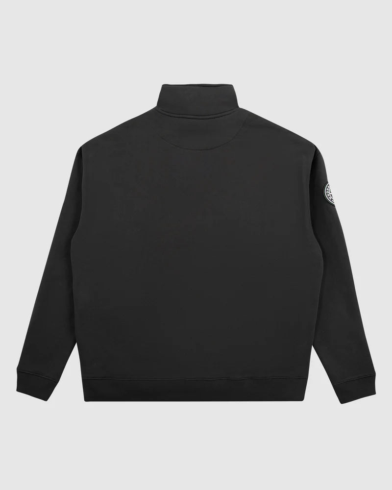 UNRIVALLED 1/4 ZIP SWEAT FADED BLACK