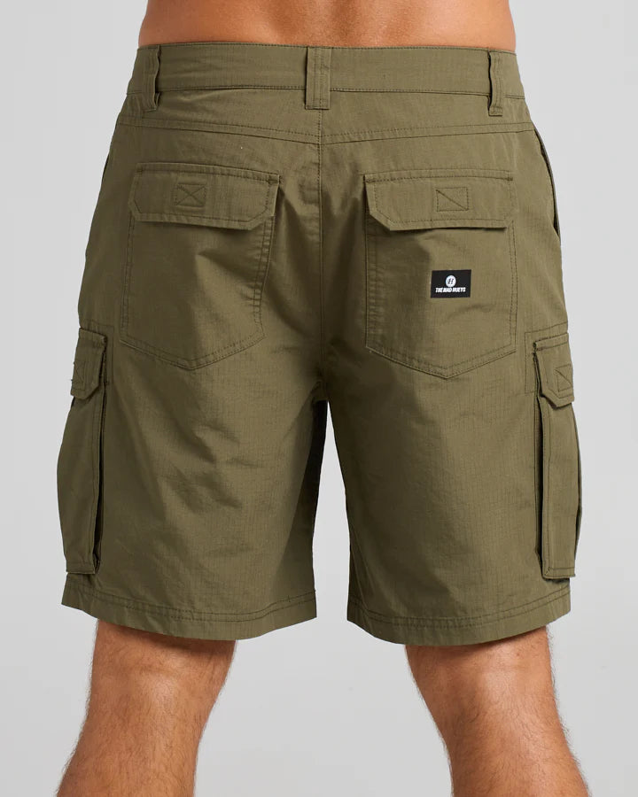 SNAGGED | 20inch CARGO SHORT - OLIVE