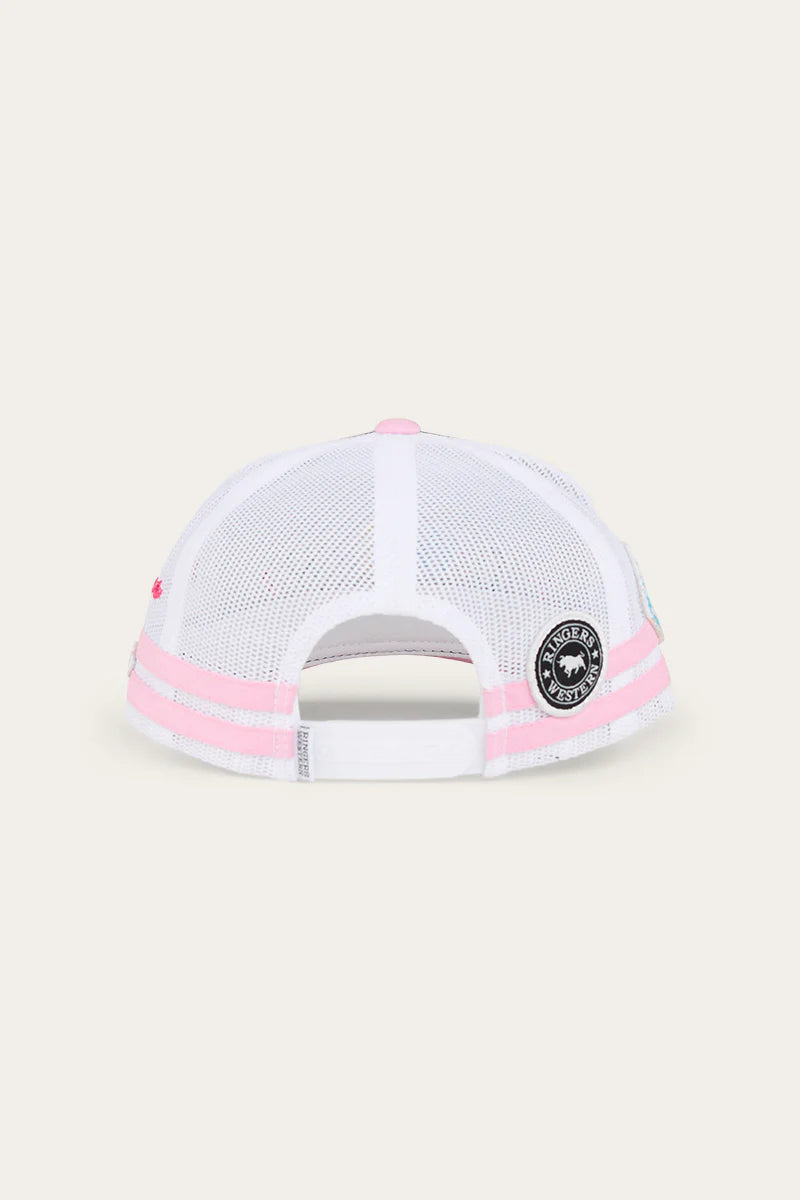 Cowgirl Kids Trucker Cap - Navy Pastel Pink