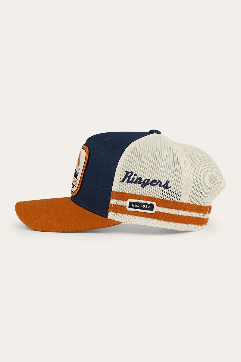 Big Rig Trucker Cap - Navy Burnt Orange