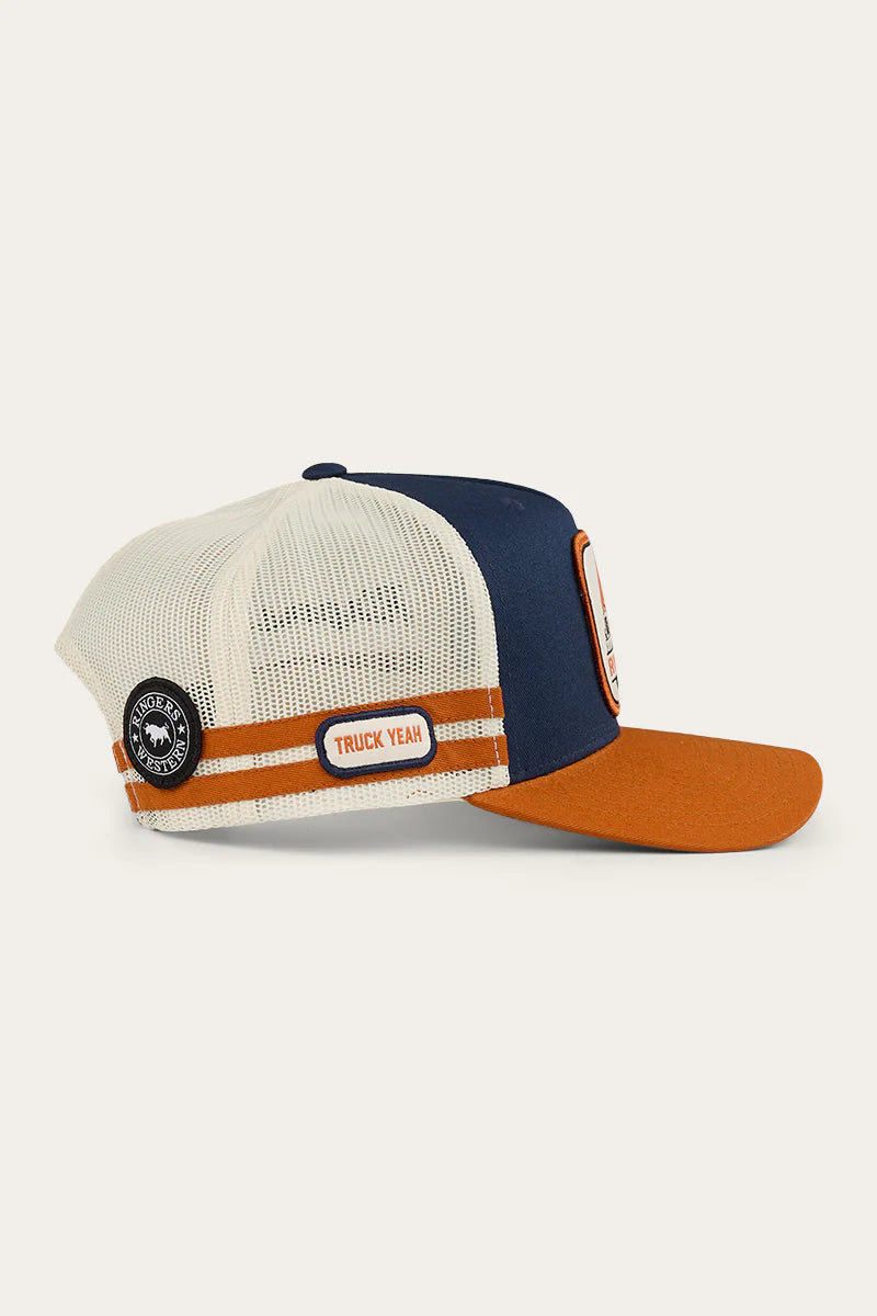 Big Rig Trucker Cap - Navy Burnt Orange