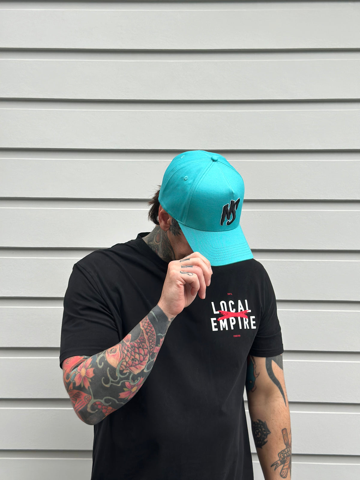 NS Aframe Teal Black Snapback