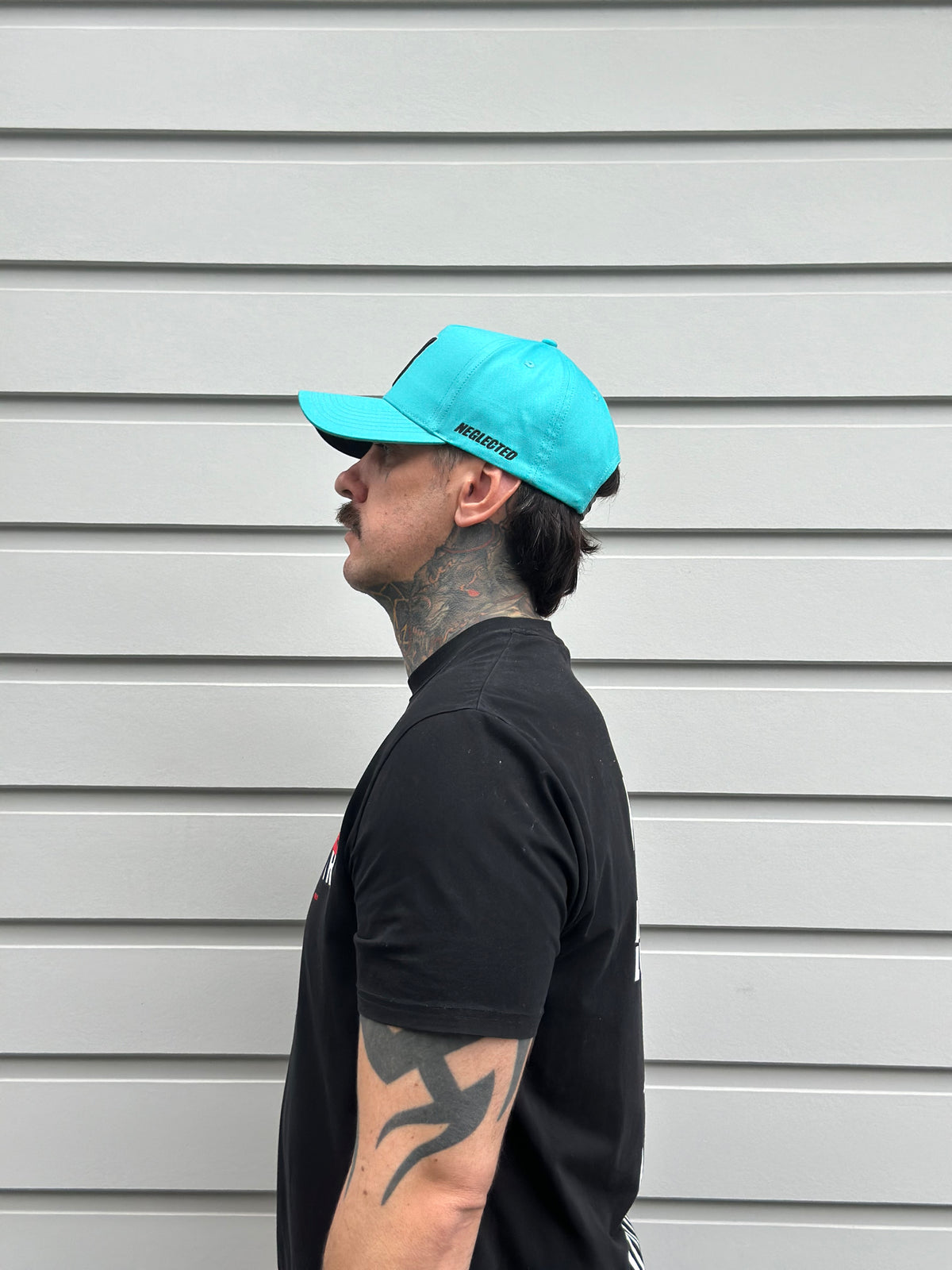 NS Aframe Teal Black Snapback