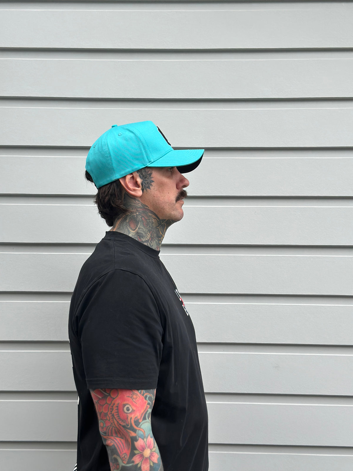 NS Aframe Teal Black Snapback