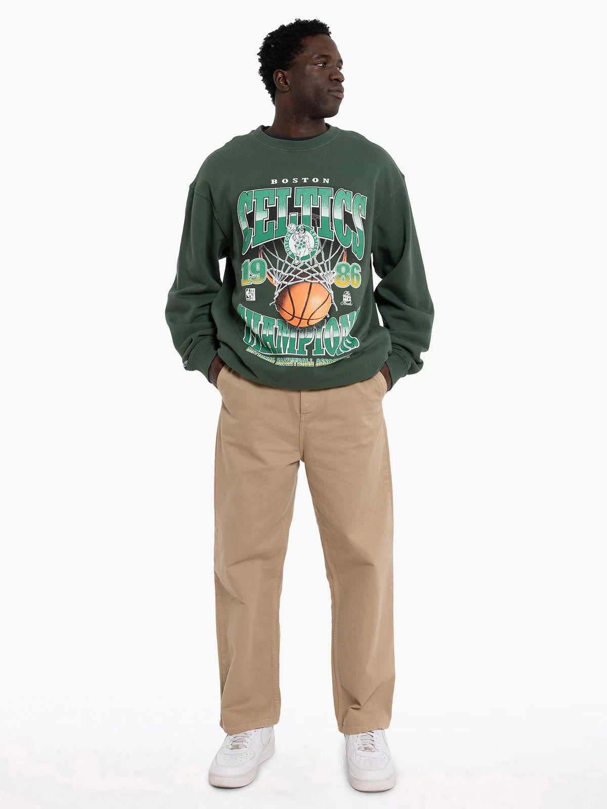 TRI 2.0 CREW BOSTON CELTICS Faded Dark Green