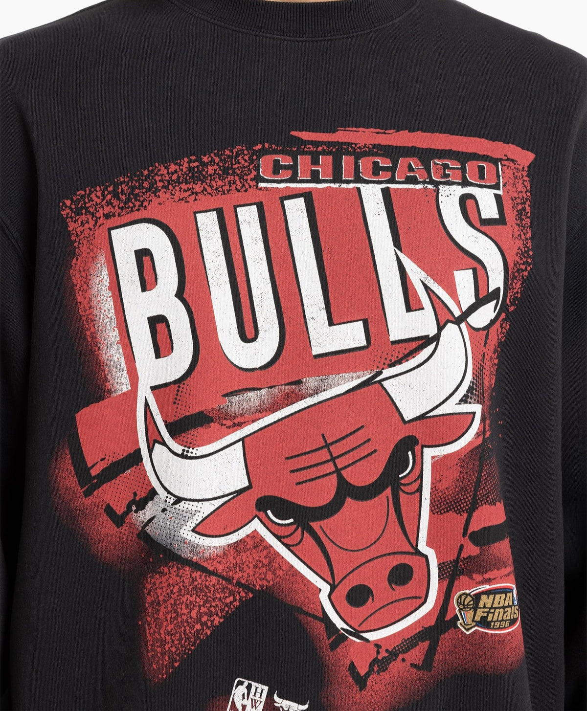 ABSTRACT LOGO CREW BULLS Black