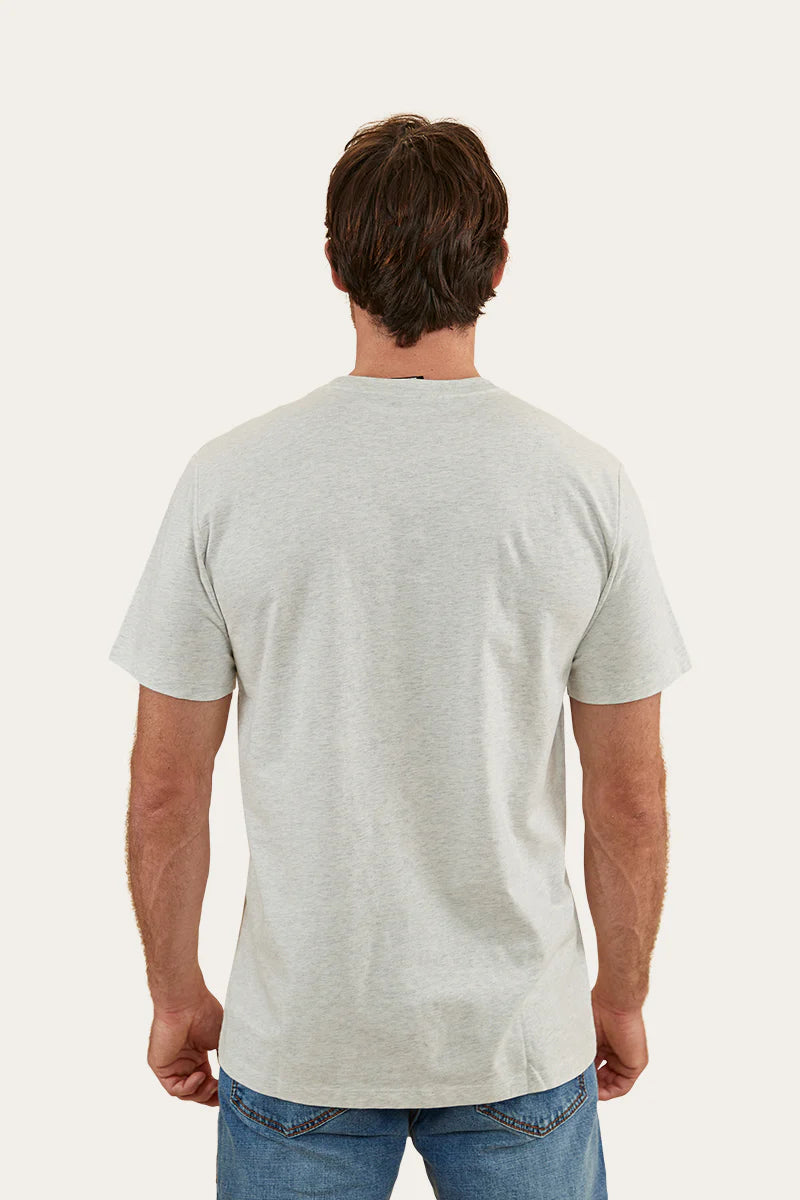 Southbridge Mens Classic Fit Pocket Tee - Light Grey Marle