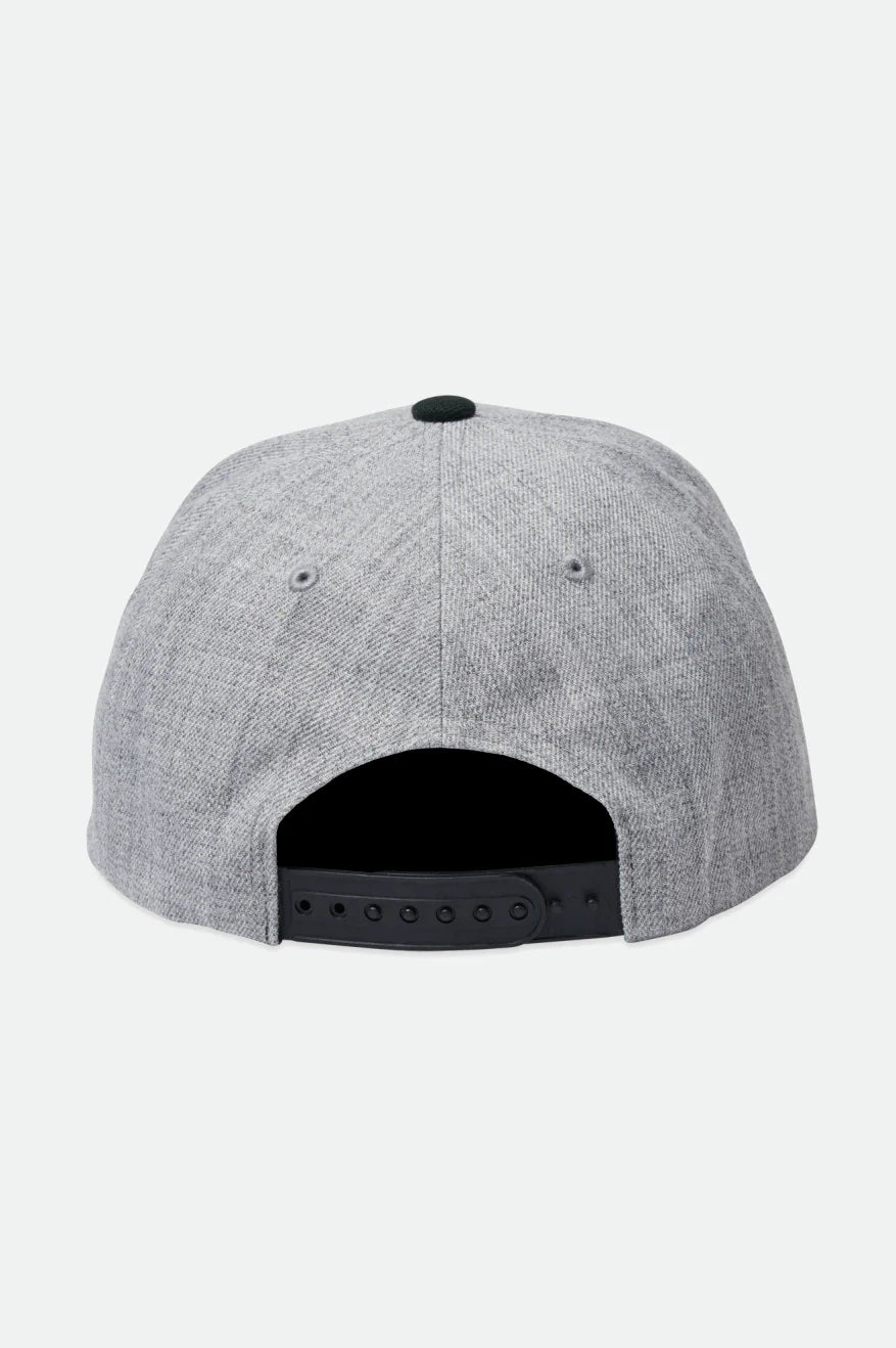 Brixton CREST C MP SNAPBACK - HEATHER GREY/BLACK